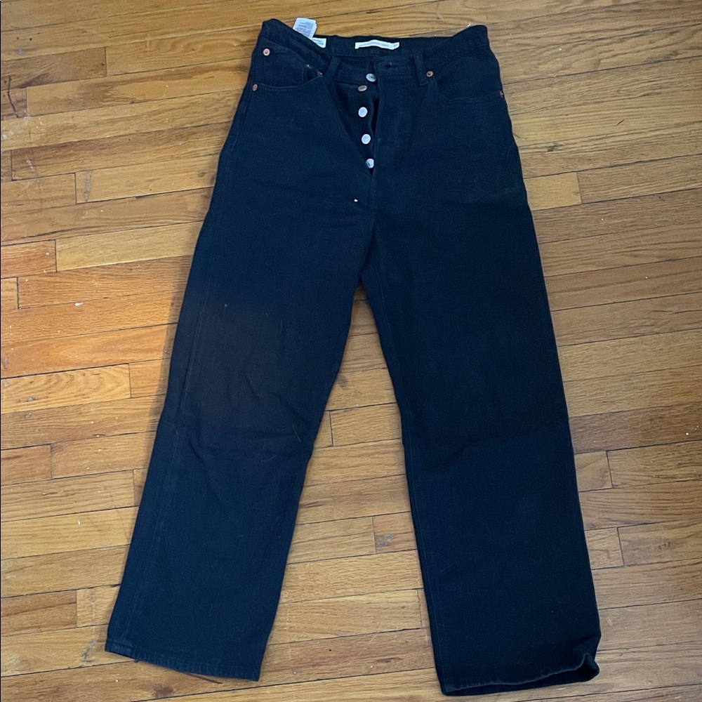Levi’s ribcage straight ankle jeans size 27 black